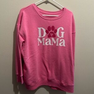 Women’s pink dog mom sweatshirt
